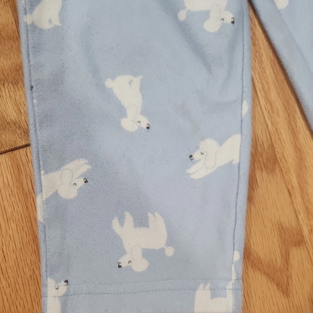 Carter's Cozy White and Blue Poodle Design Pajama Set